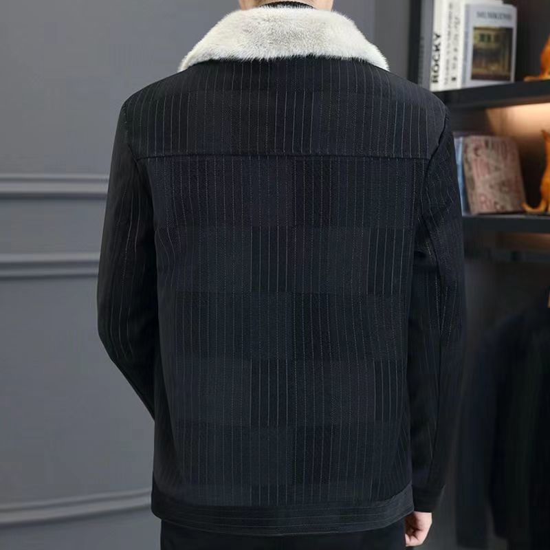 Muška kožna jakna, korejski stil, uski kroj, zip, PU koža, proljeće 2025 (Stil: korejski; Kroj: uski; Zip: da; Materijal: PU koža)