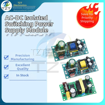 AC-DC izolovaná napájacia modul, holá doska, nízky ripple, 5V2A/12V1A, 10–12W presnosť