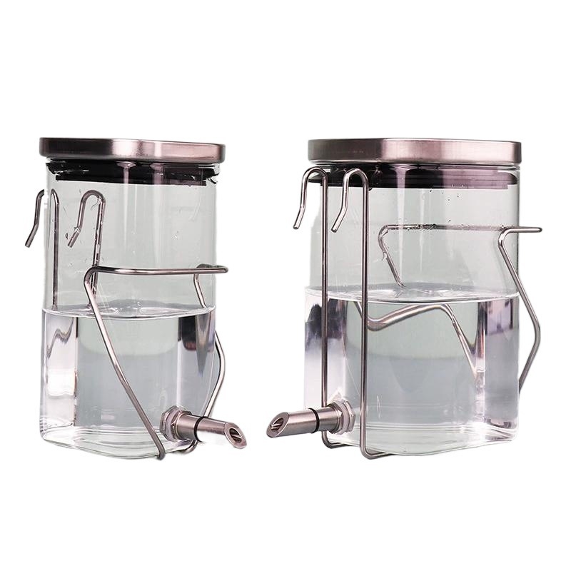 Sticlă de apă pentru hamster, corp din sticlă, funcționare silențioasă, design anti-mușcătură cu motiv ramură înflorită (Material: Alt; Categorie: Unelte pentru hrănire animale de companie; Origine: Alt; Import: Nu; Brand: Alt)