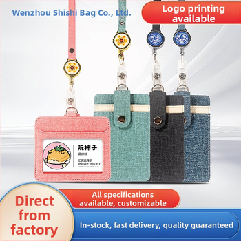 Držák na kartu s lanyardom a ľahko vytiahnuťným sponom – ochranný kryt pre pracovný preukaz, prístupovú kartu, autobusovú kartu a študentskú kartu, multifunkčný držiteľ kariet