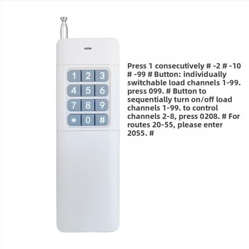 Bežični prekidač daljinskog upravljanja — Jingchuangxinwei; radna temperatura -20 do 75°C; namijenjen daljinskom upravljanju