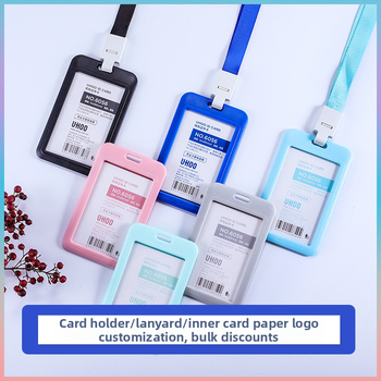 Vťahovací držiak na preukazy — plast, značka Uhoo/youhe, moderný minimalistický dizajn, pre ID karty, autobuské karty, herné karty, zamestnanecké a výrobné preukazy