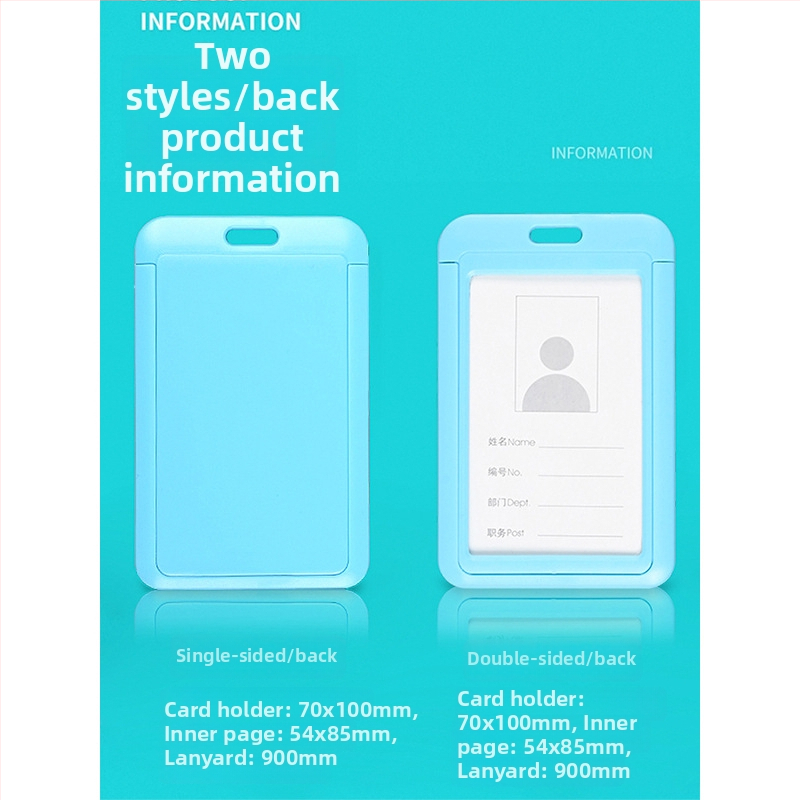 Vťahovací držiak na preukazy — plast, značka Uhoo/youhe, moderný minimalistický dizajn, pre ID karty, autobuské karty, herné karty, zamestnanecké a výrobné preukazy