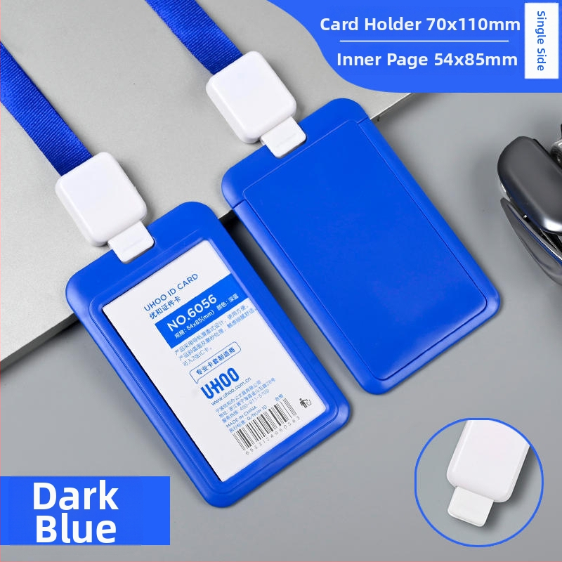 Vťahovací držiak na preukazy — plast, značka Uhoo/youhe, moderný minimalistický dizajn, pre ID karty, autobuské karty, herné karty, zamestnanecké a výrobné preukazy