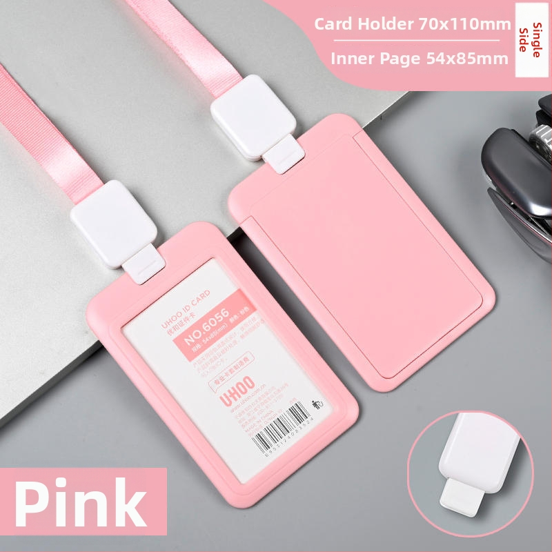 Vťahovací držiak na preukazy — plast, značka Uhoo/youhe, moderný minimalistický dizajn, pre ID karty, autobuské karty, herné karty, zamestnanecké a výrobné preukazy