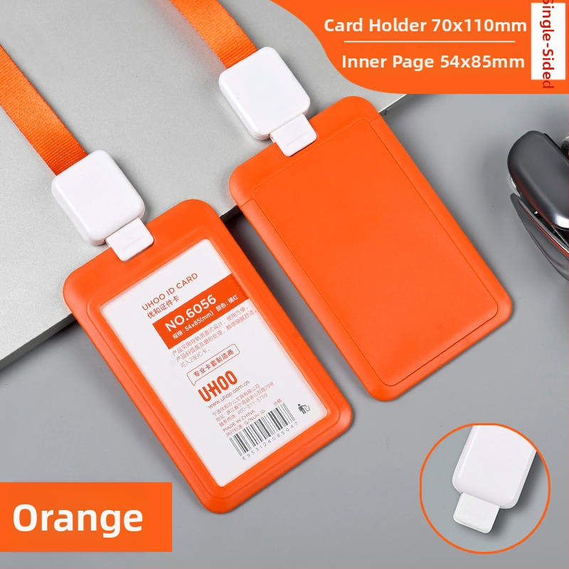 Vťahovací držiak na preukazy — plast, značka Uhoo/youhe, moderný minimalistický dizajn, pre ID karty, autobuské karty, herné karty, zamestnanecké a výrobné preukazy