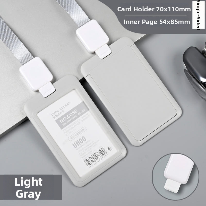 Vťahovací držiak na preukazy — plast, značka Uhoo/youhe, moderný minimalistický dizajn, pre ID karty, autobuské karty, herné karty, zamestnanecké a výrobné preukazy