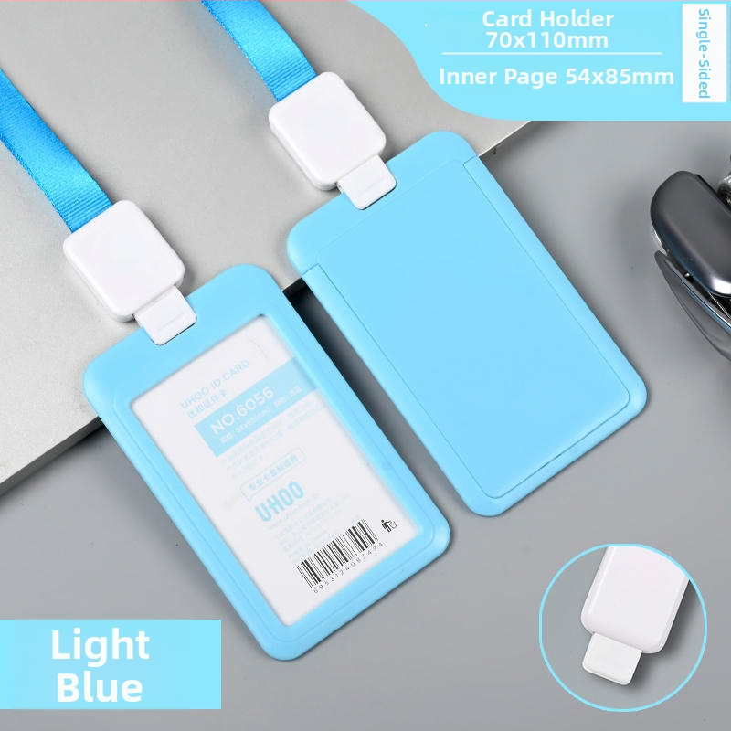 Vťahovací držiak na preukazy — plast, značka Uhoo/youhe, moderný minimalistický dizajn, pre ID karty, autobuské karty, herné karty, zamestnanecké a výrobné preukazy