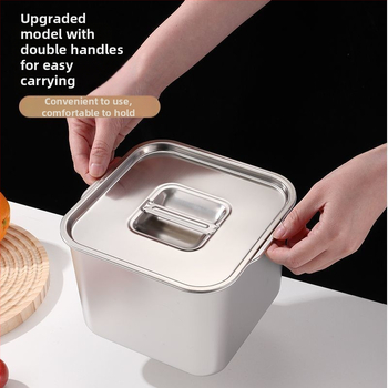 Cutie din oțel inoxidabil pentru condimente – design îngroșat pentru bucătării comerciale, potrivită pentru condimente solide, cu logo imprimat și posibilitatea personalizării