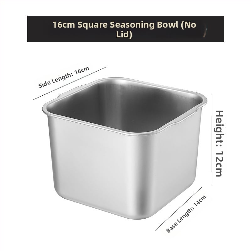 Cutie din oțel inoxidabil pentru condimente – design îngroșat pentru bucătării comerciale, potrivită pentru condimente solide, cu logo imprimat și posibilitatea personalizării