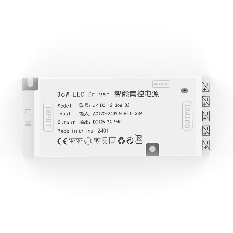 LED napajanje za ormarić sa senzorom, izlaz 12V, 36/60/100W, prekidačko napajanje, ulaz 170-240V, 50/60 Hz