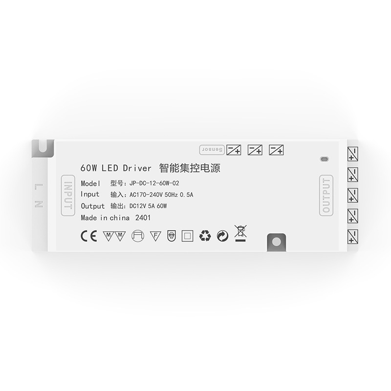 LED napajanje za ormarić sa senzorom, izlaz 12V, 36/60/100W, prekidačko napajanje, ulaz 170-240V, 50/60 Hz