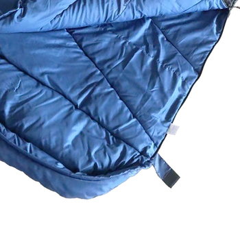 Spavaća vreća u obliku omotača za odrasle – punilo od šuplje pamuka, 190T poliester s vodonepropusnim premazom i reljefom šestouglastog uzorka, težina 1,4 kg