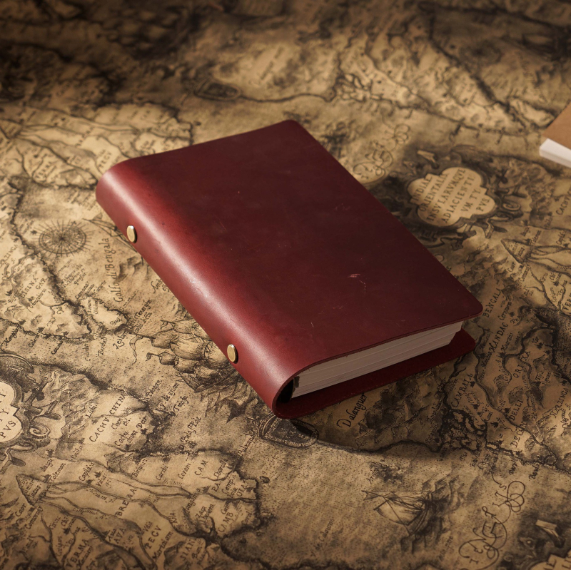 Bilježnica od gornje teleće kože, s odvojivim listovima, retro poslovni ručni rad, veličine A5/A6/A7