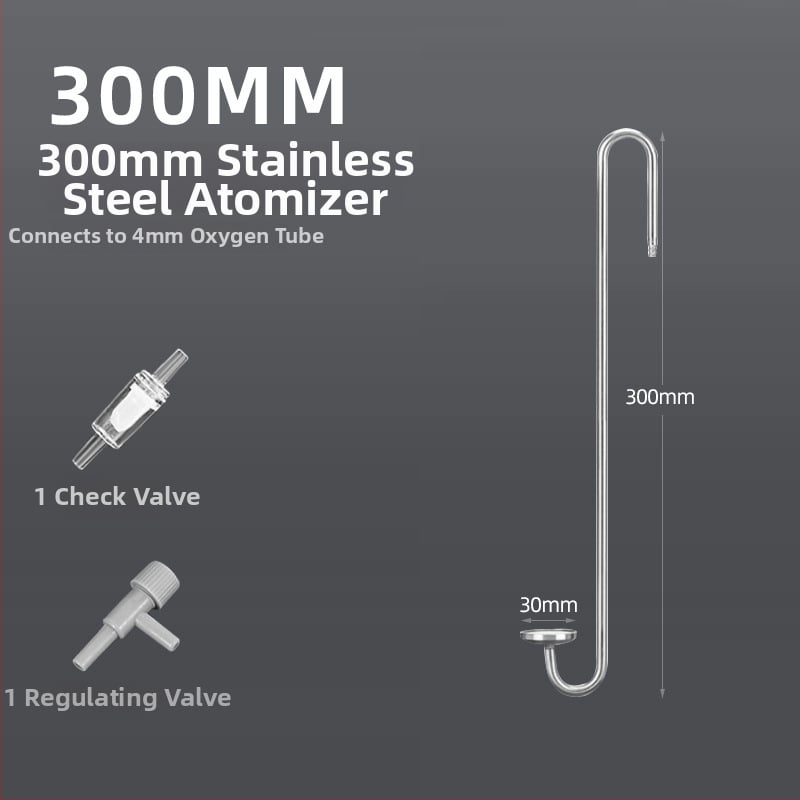 Zero – nehrđajuća čelična pumpa za zrak u akvariju s kamenom za mjehuriće, nano platom za plin i atomizacijom