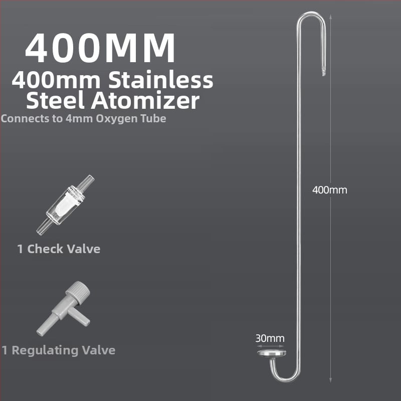 Zero – nehrđajuća čelična pumpa za zrak u akvariju s kamenom za mjehuriće, nano platom za plin i atomizacijom