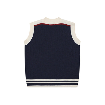 Džemper bez ovratnika, bez rukava, blok boja, slobodan kroj, jesen 2025