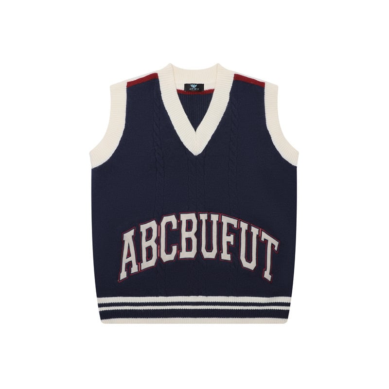 Džemper bez ovratnika, bez rukava, blok boja, slobodan kroj, jesen 2025