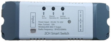 2-kanalni WiFi modul s RF, pametna kućna vremenska utičnica, daljinsko upravljanje i upravljanje rasvjetom