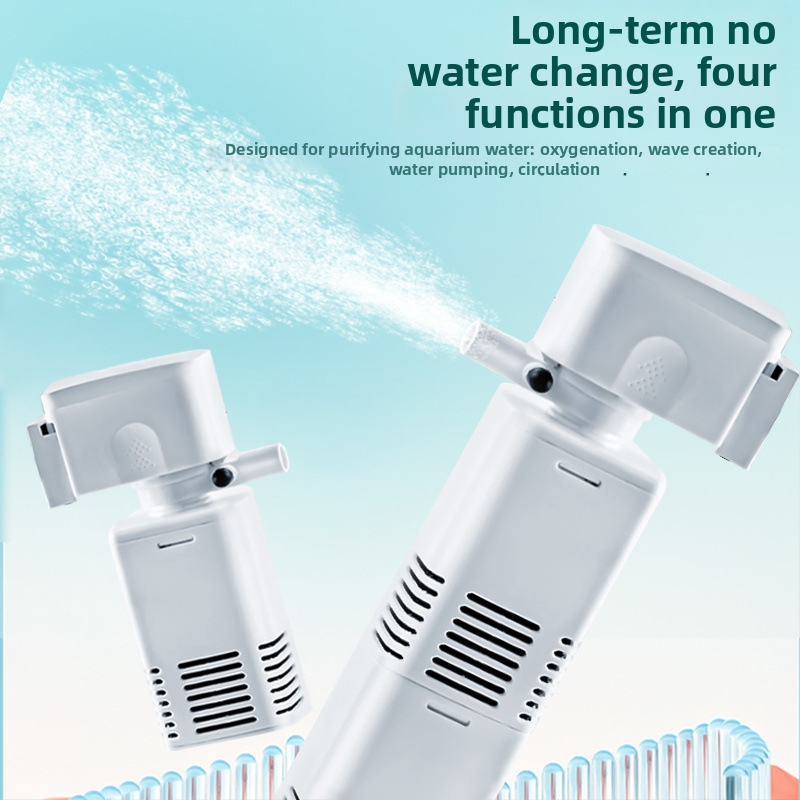 3-u-1 filtar za akvarij s cirkulacijskom pumpom i ugrađenom pumpom za kisik — tiho djelovanje