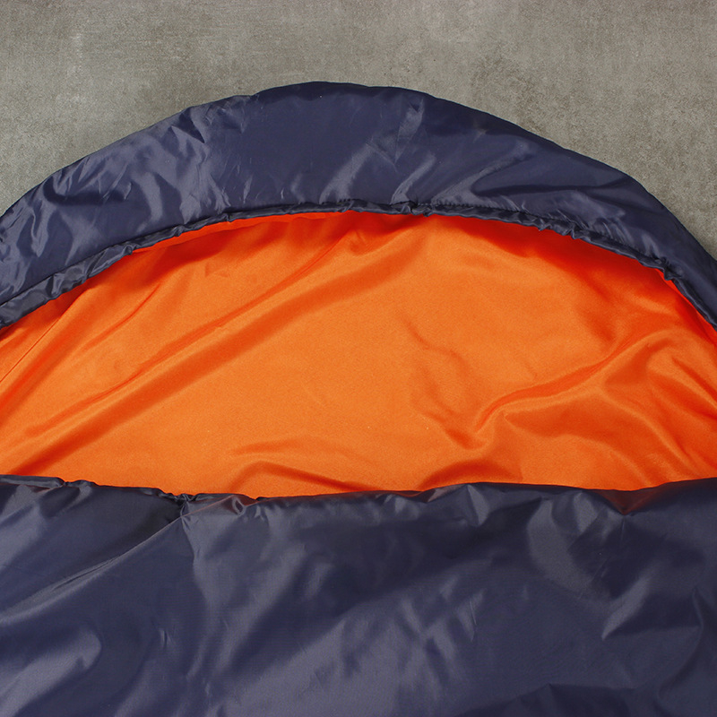 Spavaći vreć s kapuljom u kovert-stilu, punjenje od imitacije svilene vate, podstava 190 pongee, tkanina 190T poliestera, za odrasle, 750 g