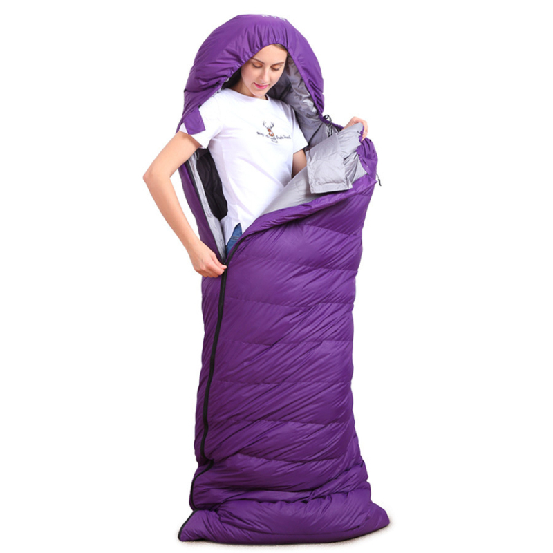 Kültéri felnőtt alvózsák – duck down töltés, belső 320T pongee, külső 320T nylon anyag, borítékkonstrukció