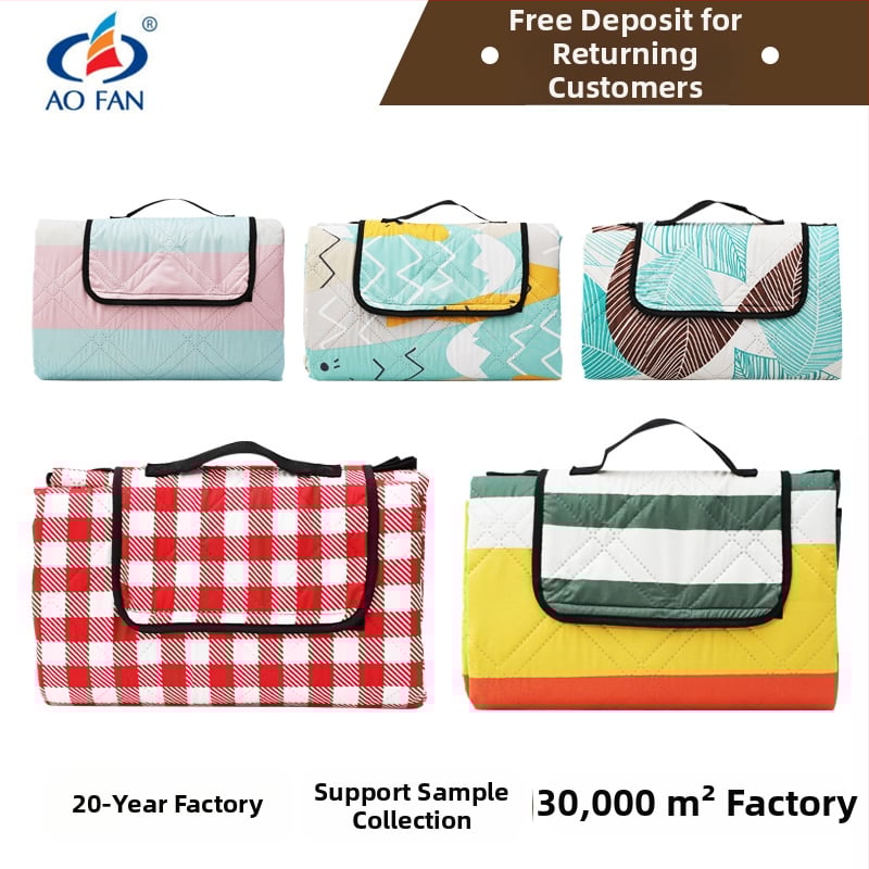 Πικνικ στρώμα υπερηχητικό κατά της υγρασίας (Υλικό: Oxford ύφασμα; Μοντέλο: 002; Για 4–10 άτομα)