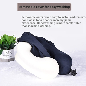 Jastuk za vrat od memorijske pjene u obliku U s navlakom Ice Silk za putovanja