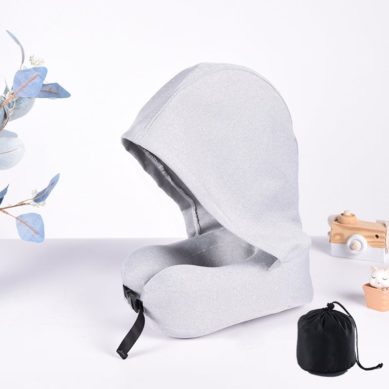 Jastuk za vrat od memorijske pjene u obliku U s navlakom Ice Silk za putovanja