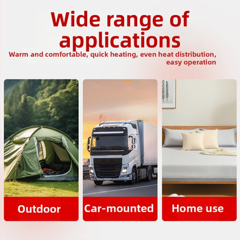 Lanxiang elektrická deka do auta na kemping, 12V, 51W, vysoké/nízke vykurovanie, Model TT180X150-5X, pre dvoch