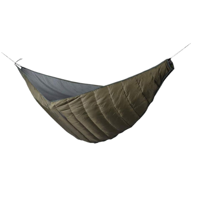 Διπλός hammock με υπνόσακο για υπαίθρια χρήση — Φορητός κάμπινγκ hammock με μόνωση (2 άτομα, 200 kg, 860 g, 20D αδιάβρονο νάιλον)