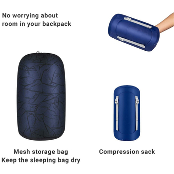 Kültéri pehelyes hálózsák, múmia-stílus, felnőtteknek, -20°C