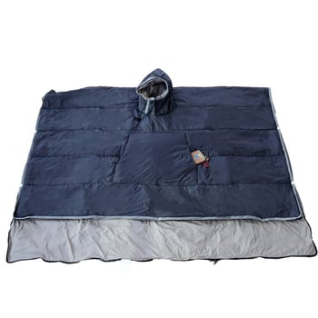 Köpeny-stílusú hálózsák kültéri kempingezéshez – felnőtteknek, vastag, hordozható, téli meleg; Szerkezet: köpeny-stílus; Töltet: spun pamut; Belső: 320T nylon tarpaulin; Anyag: Chun yafang; Tömeg: 1 kg