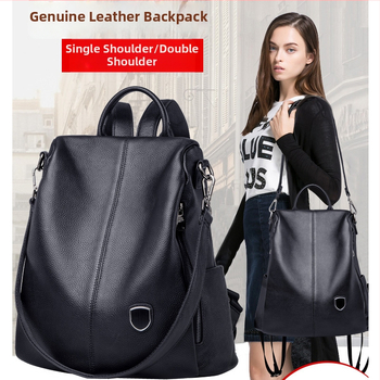 Rucsac din piele pentru femei — piele naturală, piele de vită de înaltă calitate, stil street fashion, închidere cu fermoar, buzunare interioare: buzunar cu fermoar ascuns, buzunar pentru telefon, buzunar pentru documente (Material: piele naturală; Piele d