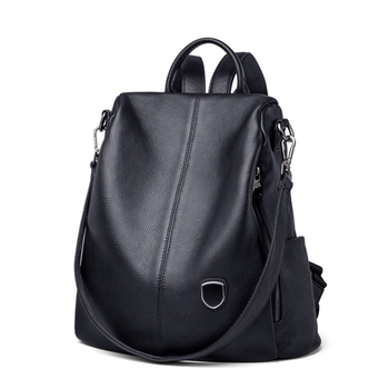 Rucsac din piele pentru femei — piele naturală, piele de vită de înaltă calitate, stil street fashion, închidere cu fermoar, buzunare interioare: buzunar cu fermoar ascuns, buzunar pentru telefon, buzunar pentru documente (Material: piele naturală; Piele d