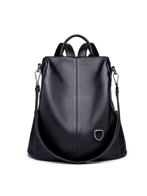 Rucsac din piele pentru femei — piele naturală, piele de vită de înaltă calitate, stil street fashion, închidere cu fermoar, buzunare interioare: buzunar cu fermoar ascuns, buzunar pentru telefon, buzunar pentru documente (Material: piele naturală; Piele d