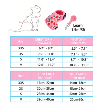 Macska mellkasi pántos hám készlet, poliészter, légáteresztő