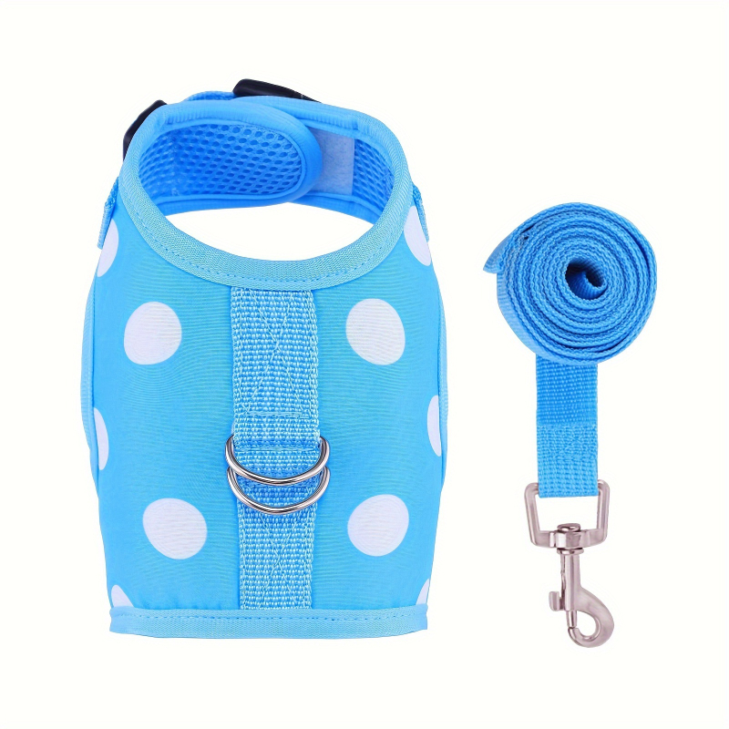 Macska mellkasi pántos hám készlet, poliészter, légáteresztő