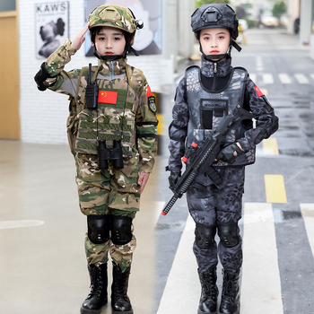 Παιδικό Καμουφλαρισμένο Σύνολο Εκπαίδευσης, διαπνέον ύφασμα από βαμβακο‑μείγμα, unisex, κοντομάνικο, κατάλληλο για όλες τις εποχές