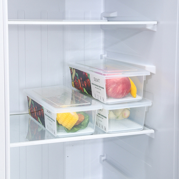 Debela prozirna kutija za skladištenje povrća i voća u hladnjaku s preklopnim poklopcem, od plastike za hranu