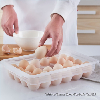 Kutija za jaja s ladicom, prozirna plastična, za hladnjak, skladištenje i očuvanje svježine