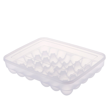 Kutija za jaja s ladicom, prozirna plastična, za hladnjak, skladištenje i očuvanje svježine