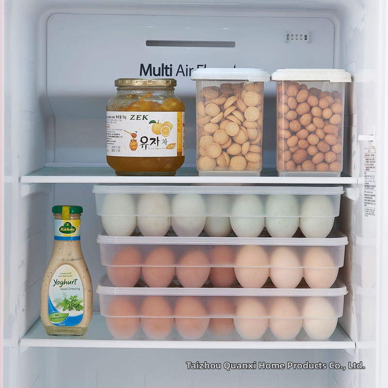 Kutija za jaja s ladicom, prozirna plastična, za hladnjak, skladištenje i očuvanje svježine