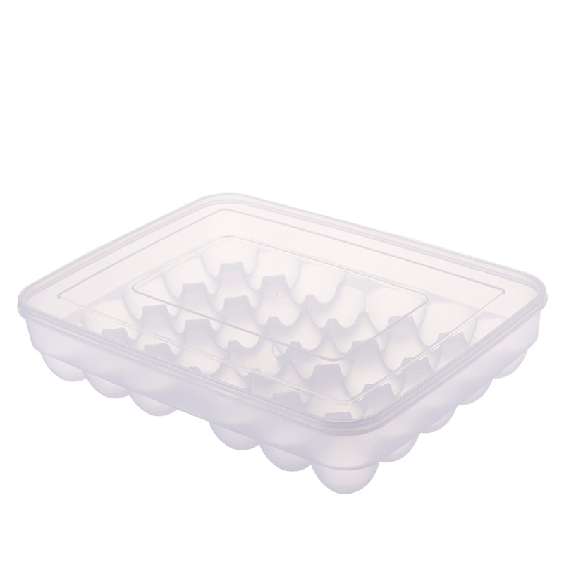 Kutija za jaja s ladicom, prozirna plastična, za hladnjak, skladištenje i očuvanje svježine