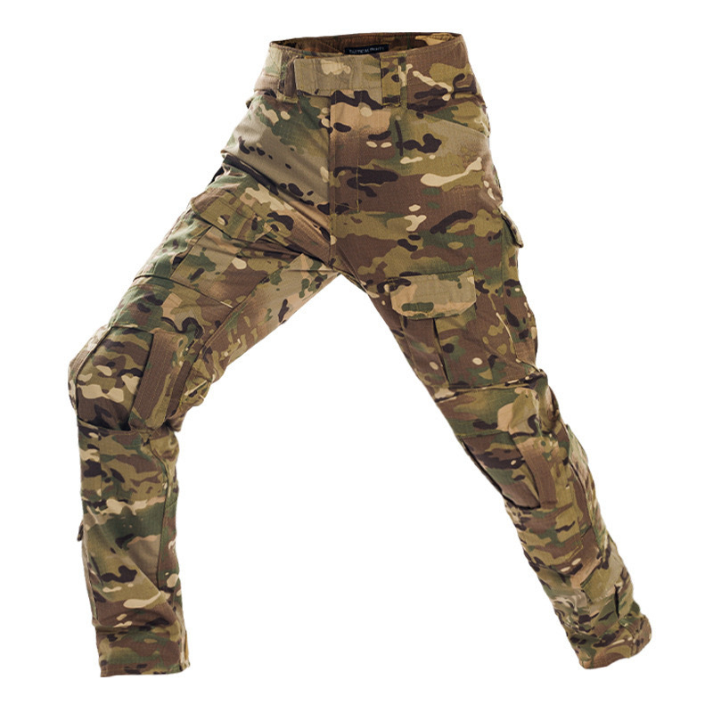 G2 Frog Pants Unisex Καμουφλαρισμένα Τακτικά Παντελόνια με Ενσωματωμένες Προστασίες Γόνατος, Βαμβακο‑Μείγμα, Διαπνέοντα, Αδιάβροχα, Προστασία UV, Όλες οι Εποχές