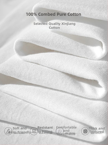 Корейски стил, памучна тениска с дълги ръкави, кръгло деколте, свободна кройка, 96%+ дълговлакнест памук