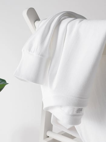 Корейски стил, памучна тениска с дълги ръкави, кръгло деколте, свободна кройка, 96%+ дълговлакнест памук