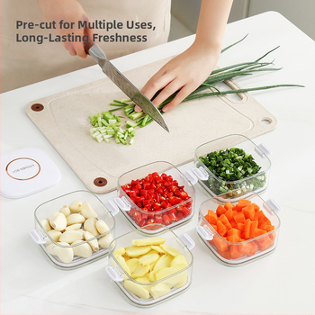 Plastična kutija za začine, jednostavan stil; prijenosna, održava začine svježe, hermetički zatvorena, s odvodom tekućine; porijeklo Ningbo.