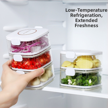 Plastična kutija za začine, jednostavan stil; prijenosna, održava začine svježe, hermetički zatvorena, s odvodom tekućine; porijeklo Ningbo.