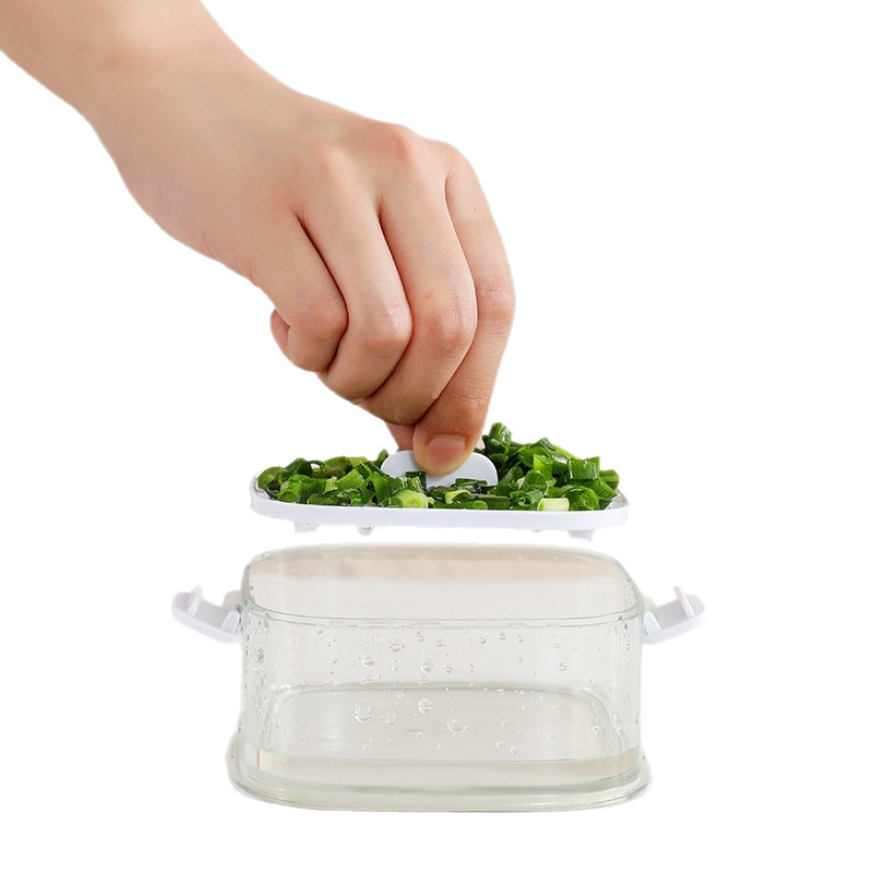 Plastična kutija za začine, jednostavan stil; prijenosna, održava začine svježe, hermetički zatvorena, s odvodom tekućine; porijeklo Ningbo.